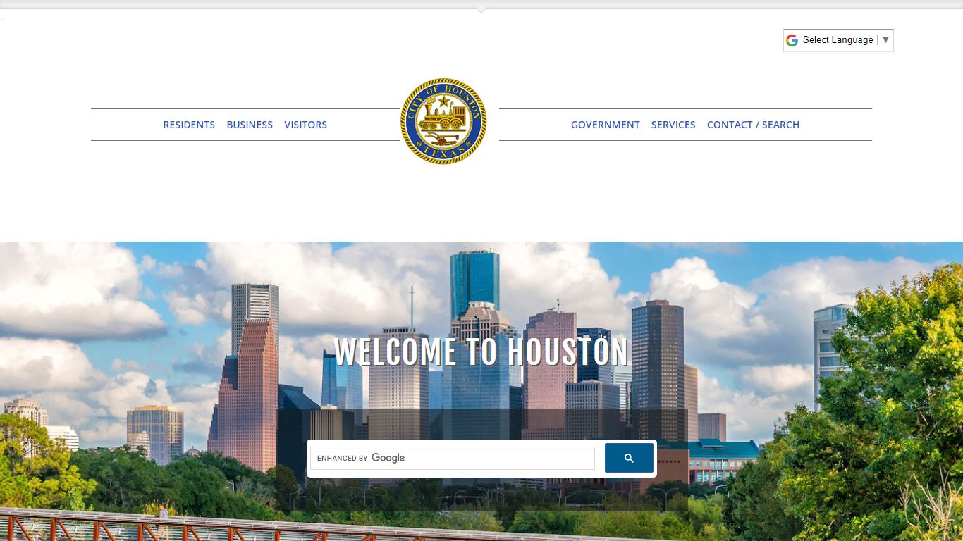 Welcome to the City of Houston eGovernment Center
